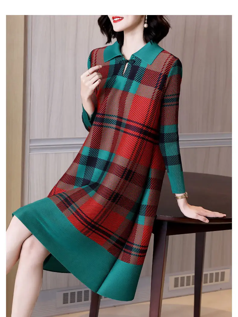 クーポン利用で2750円&送料無料 FANOSTUDIOS 2023 Plaid Strap Dress