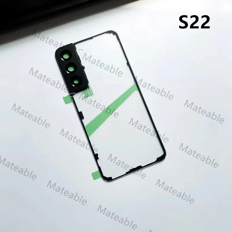 삼성 갤럭시 S22 울트라 S22 플러스 투명 배터리 백커버 수리 도어 후면 케이스 + 카메라 렌즈용 S908 S906 S901 하우징