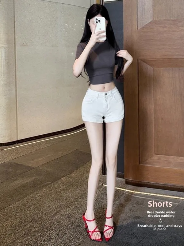 American Sle Hot Girl Low Waist Wide Hip Denim orts Women Summer New Slimming Small Size Versatile Hot Pants