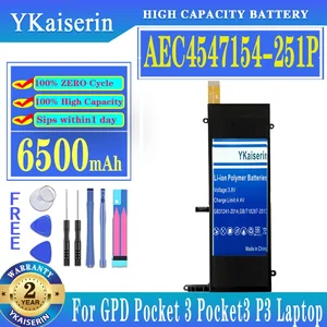 YKaiserin Battery AEC4547154-251P 5000mAh/8900mAh for GPD Pocket 1 2 3 Pocket1 Pocket2 Pocket3 P3 624284-2S batteria