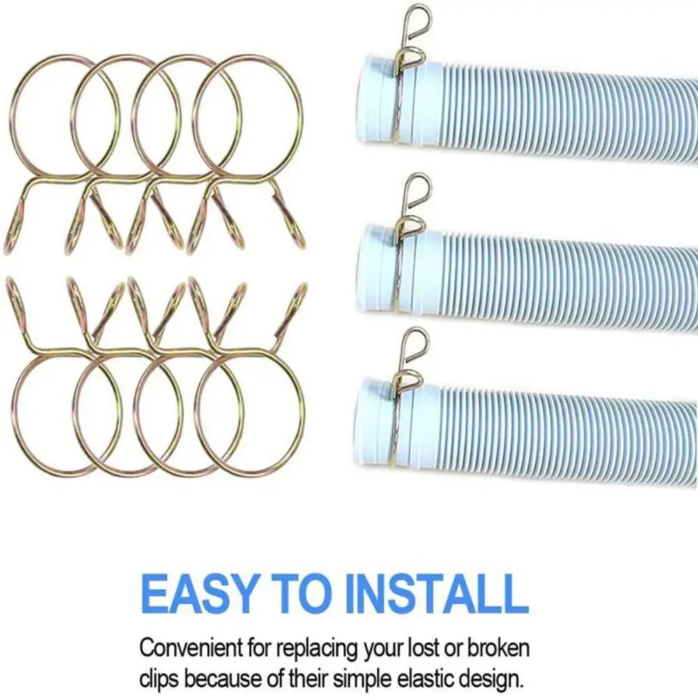 

10/20/50 шт. автомобильный зажим маслопровода один круг стальной Зажим Автомобильный зажим для маслопровода и воды трубный шланг Пружинные зажимы