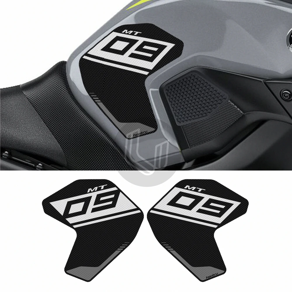 Motorcycle Tank Pad Protector Sticker Decal Anti-slip Gas Knee Grip Tank Traction Pad Side For Yamaha MT-09 MT09 2013-2020