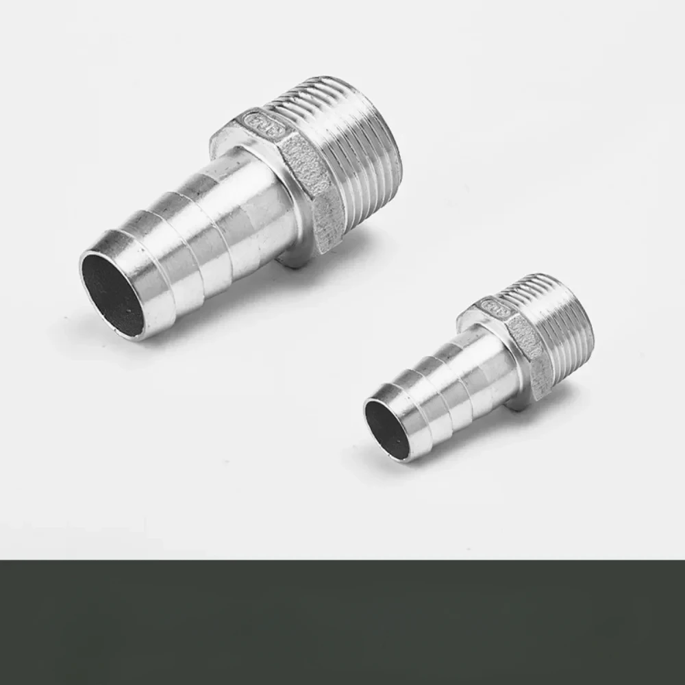 Hose Barb 6-50mm 304 316 Stainless Steel BSPT Male Thread Pipe Fitting