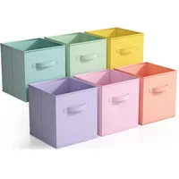 Amazon uncovered fabric storage box, foldable storage box, home wardrobe storage box, clothing and toy organizing box 1