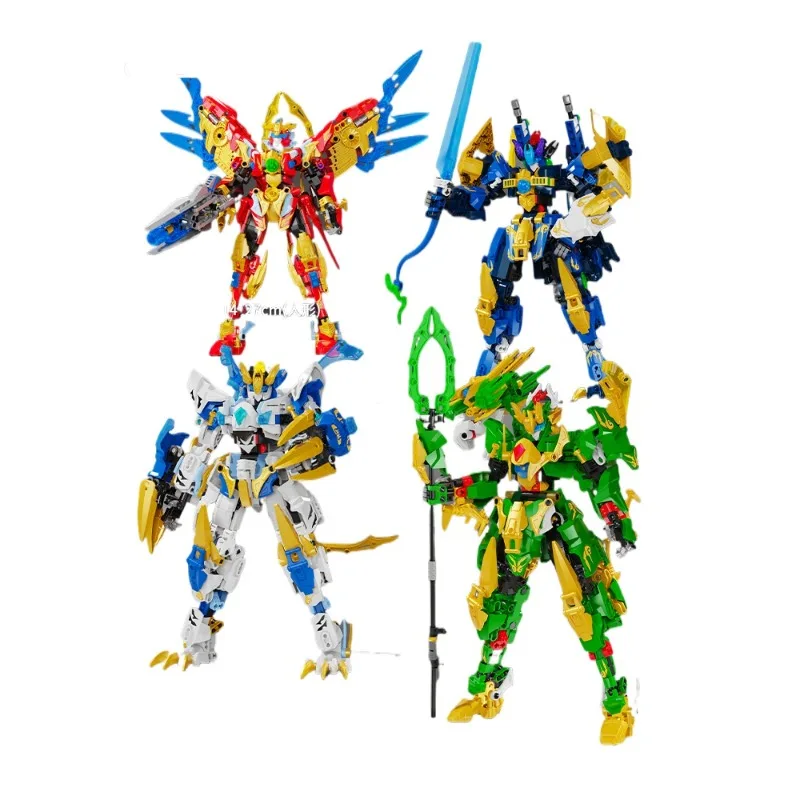 

Четыре священных животных в классических горах и морях, Трансформеры, детская игрушка, подарок на день рождения