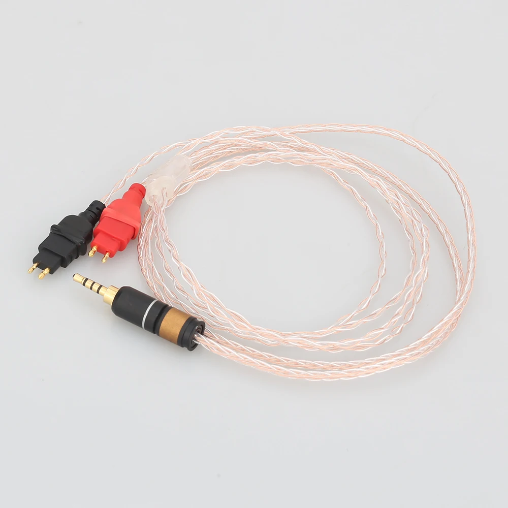 Audiocrast 2.5 XLR 8코어 OCC 실버 도금 혼합 헤드폰 케이블(젠하이저 HD25-1 SP HD650 HD600 HD580 HD525 HDxxx hd660s용)