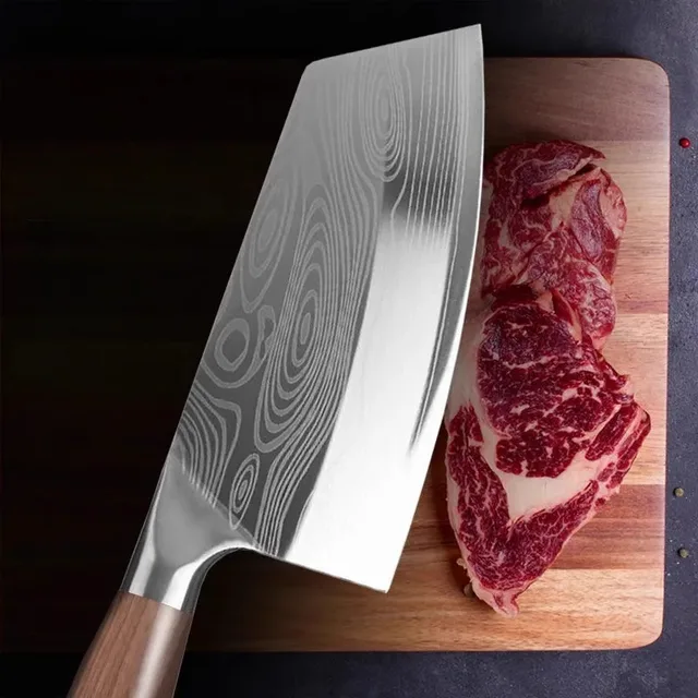 BAKULI-1 pz mannaia per carne domestica, coltello da affettare affilato mannaia da cucina, chef dell'hotel uccidono coltello da pesce lama coltello da pesce 3