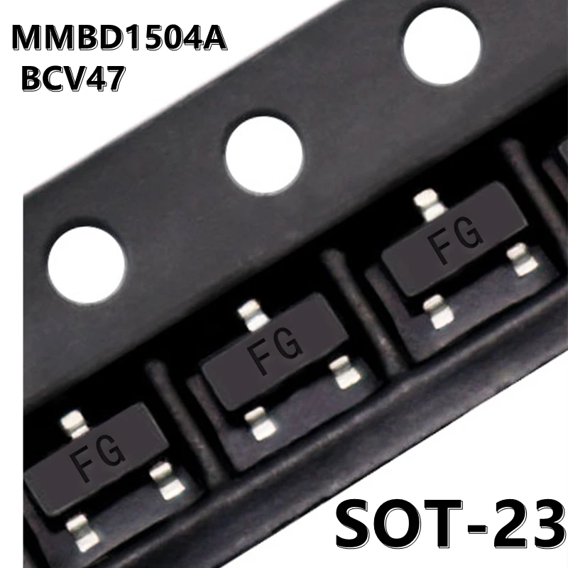 

(50pcs) MMBD1504A A14 BCV47 NPN FG SMD SOT-23 Switching Diode Triode