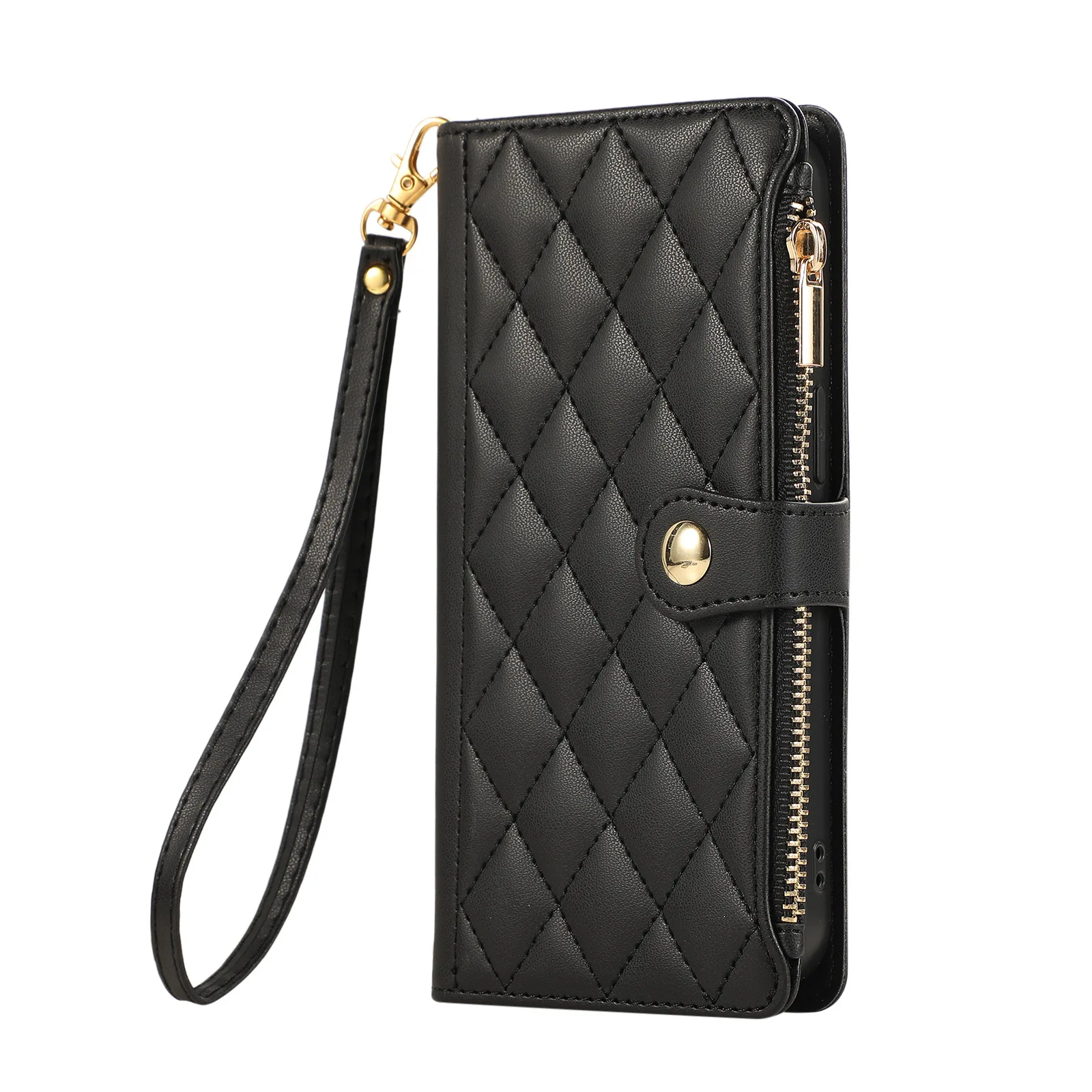Crossbody Small Floral Print Multi-Color Chain Mobile Phone Leather Case