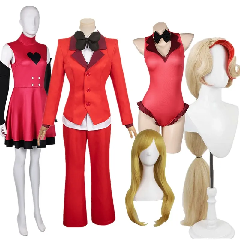 

Charlie Morningstar Cosplay Costume Anime Hotel Fantasy Adult Women Dress Uniform Outfits Halloween Carnival Party Disguise Suit