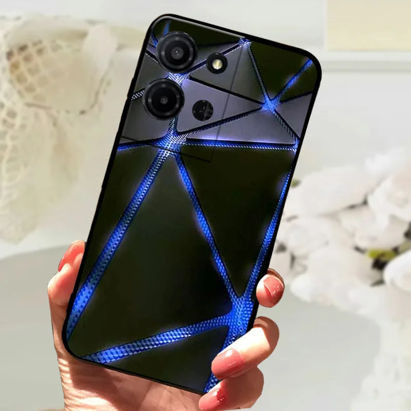 Marble Printed Shockproof TPU Matte Phone Case - Soft Protective Back Bumper Cover