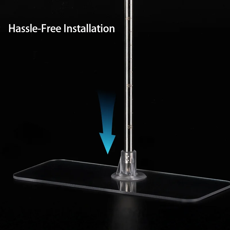 T8/T20 Plant Light Tube Vertical Stand Adjustable Height Acrylic Holder plant light tube holder