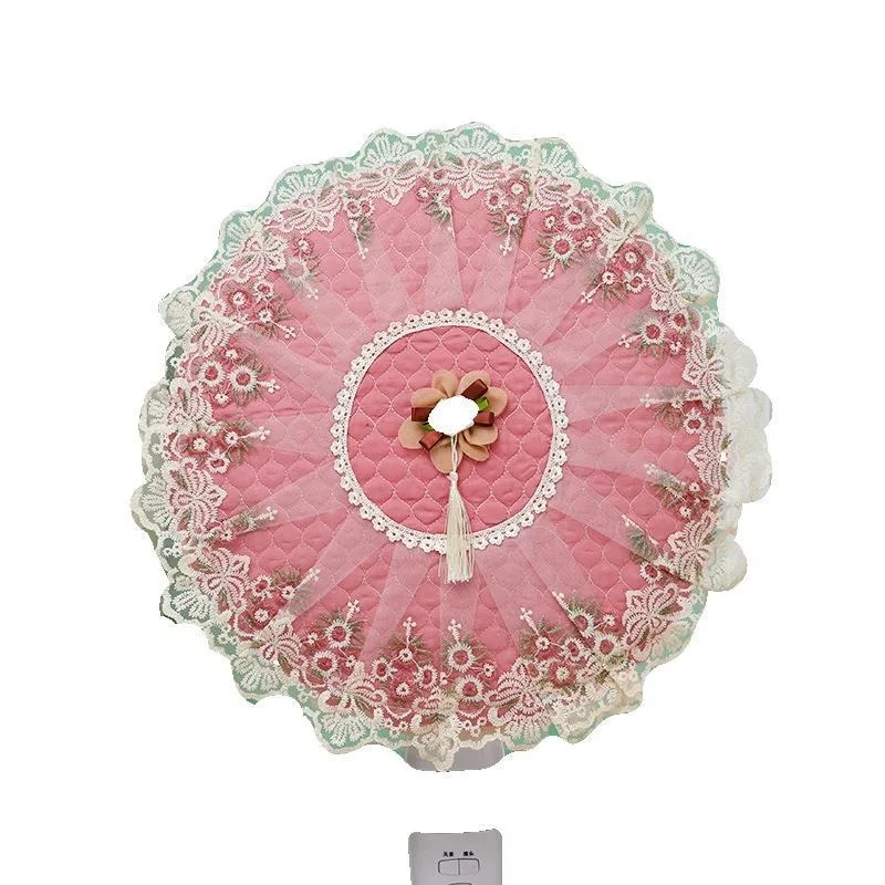 Creativity Floor-standing Electric Fans Dust Cover Round Shape Lace Cloth Art Protective Home Decoration Fan Guard