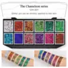 Glitter Gel Palette Body Art Face Painting Luminous Holographic Safe Special Effects Stage Gel Sequins Carnival Festival Makeup 5