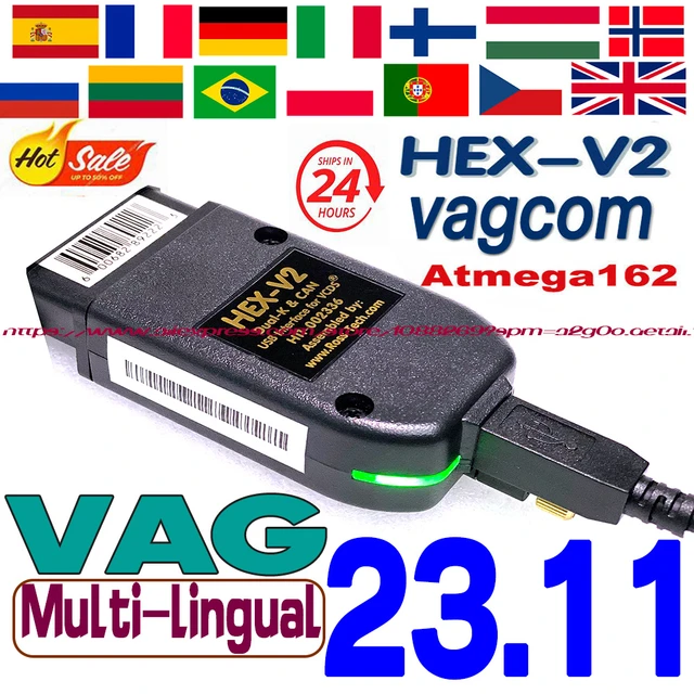 Diagnostic Instrument Conversion Line Vcds HEX V2 Interface VAGCOM