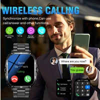 Smart watch, full touchscreen sports watch, Bluetooth calling, with flashlight, unisex, compatible with Android and iPhone. - Image 2