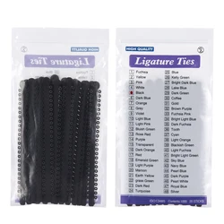 Vibrant Multi - Color Dental Orthodontic Elastic Ligature Ties - Bulk Pack of 1000 (Black)