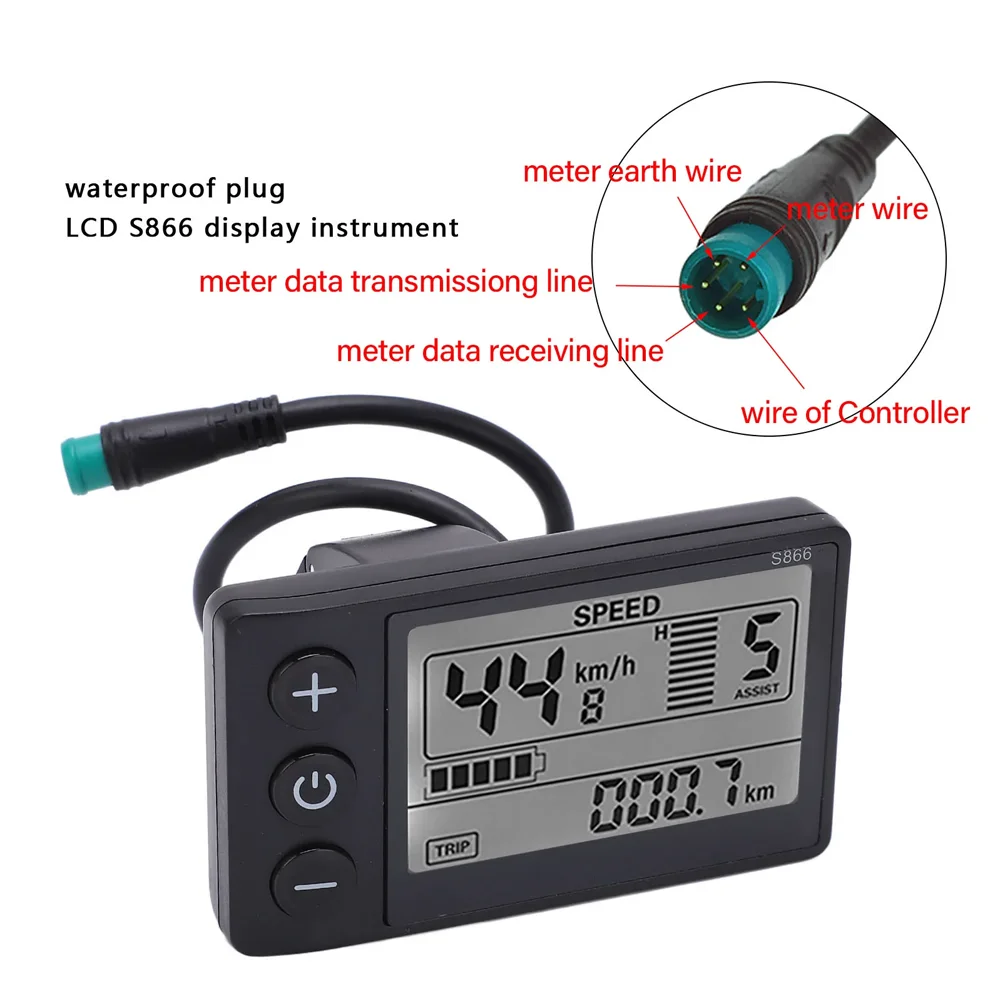Enhanced LCD Display Screen for Electric Bike and Scooter Control Panel
