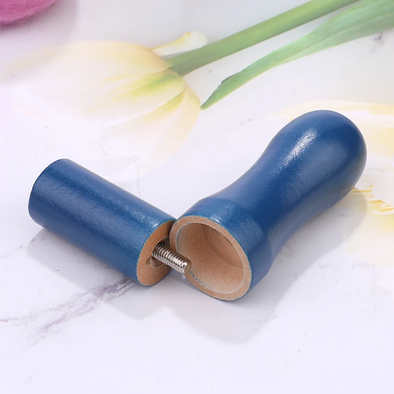 Fenrry 4Pcs/Pack Wooden Handle Felting Needle Tools Colorful Wool Felt Tools Kit Handmade DIY Craft Needles Felting Accessories
