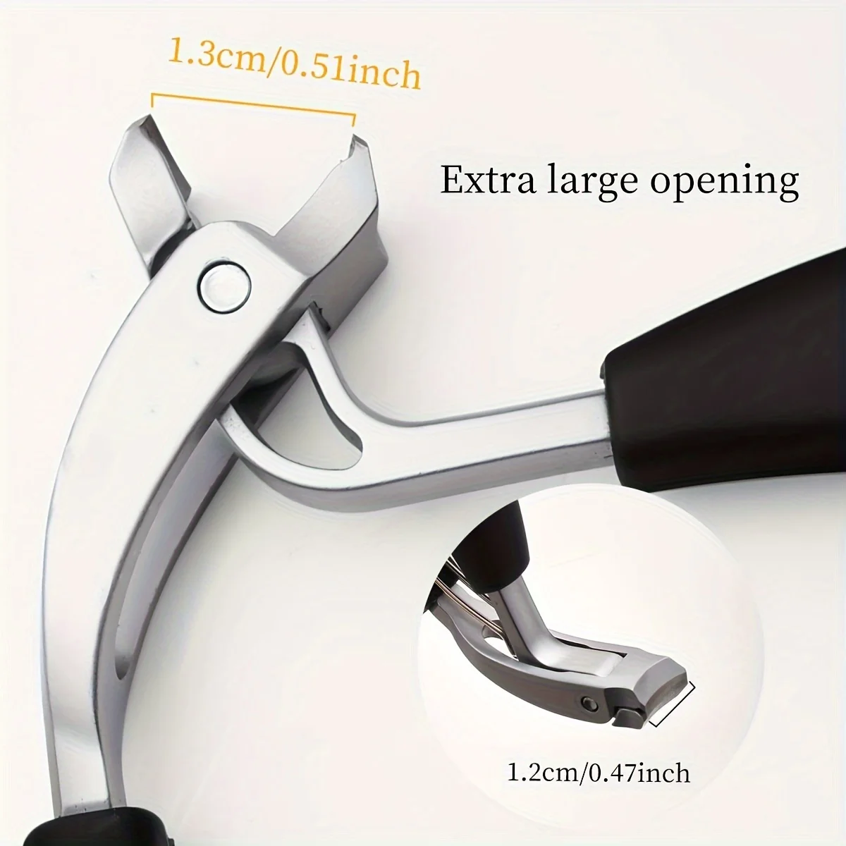 Professional Pedicure Tool Large Secondary Opening Elbow Nail Clippers High Hardness Steel Fingers Nail Clippers 3