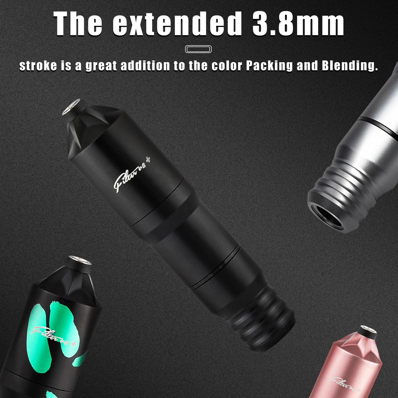 Tattoo Kits Filter Rotary Tattoo Machine Pen Wireless Power Supply 10pcs Filter Cartridge Needles Set Supply tattoo supplies,tattoo kit,tattoo needles
