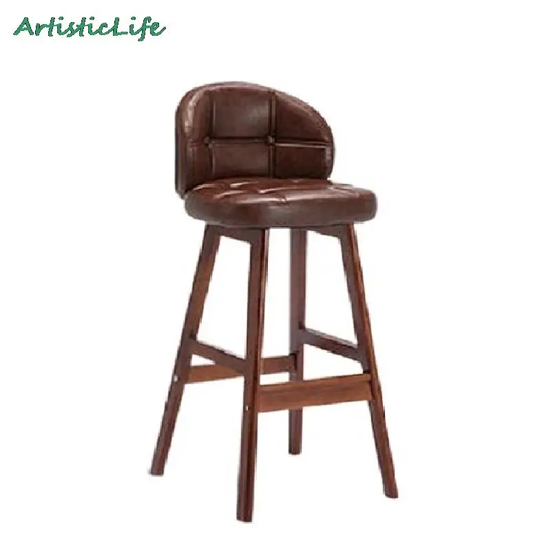 Tanie ArtisticLife z litego drewna wysokie stołki krzesła barowe krzesła domowe