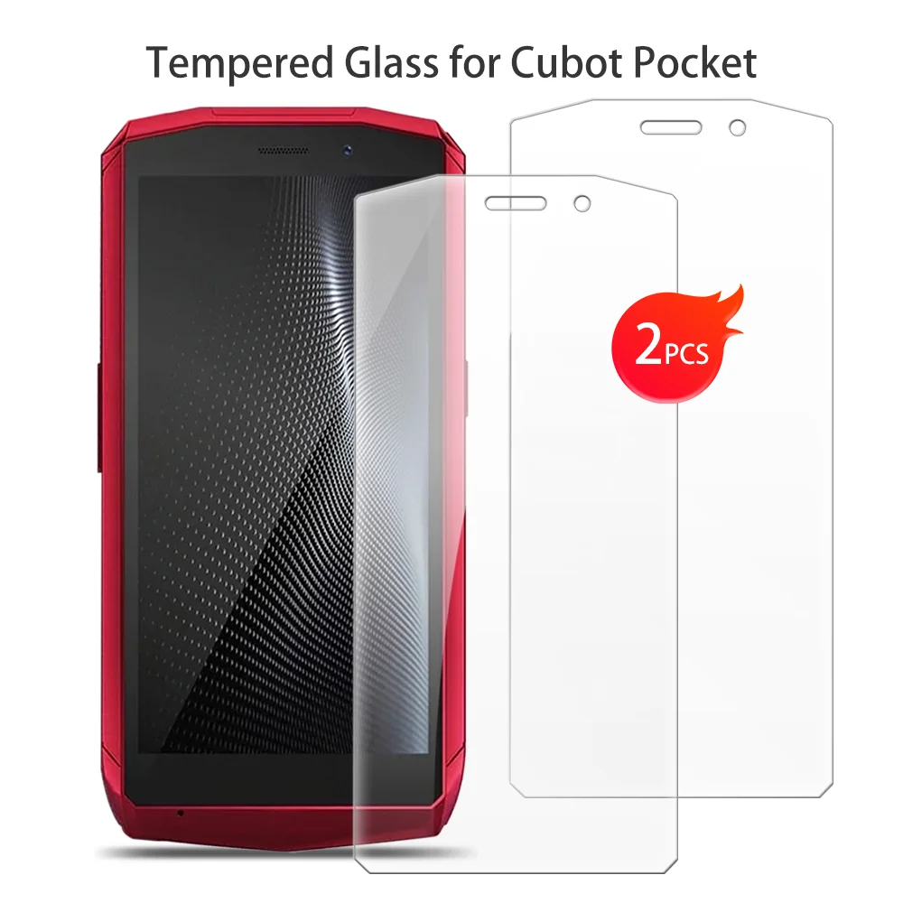 

For Cubot Pocket Tempered Glass Protective ON Cubot Pocket 4.0 Inch Screen Protector Smart Phone Cover Film