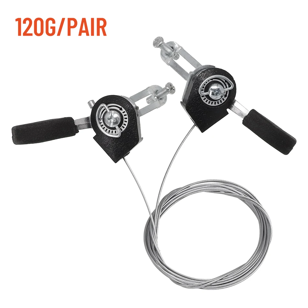 1 Pair 3x6/3x7 Thumb-Tap Bike Bicycle Gear Shifter Top Mount Levers Derailleur With Inner Cable For 22.2mm Diameter Handlebar