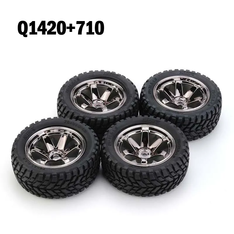 オフロードバギー用タイヤ・ホイールセット Wltoys 用オフロード タイヤ RC 75mm ホイール バギー タイヤ 4