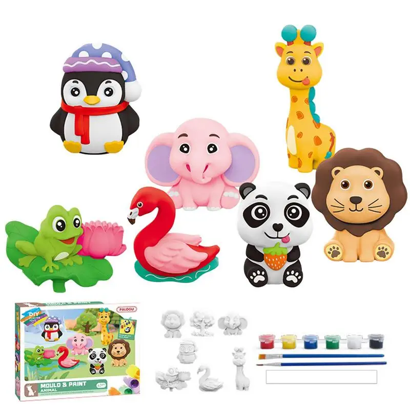 

Kids Craft Painting Figurines 8Pcs Paintable Art Activity Set For Kids Home Decoration Kids Painting Accessories Birthday Party