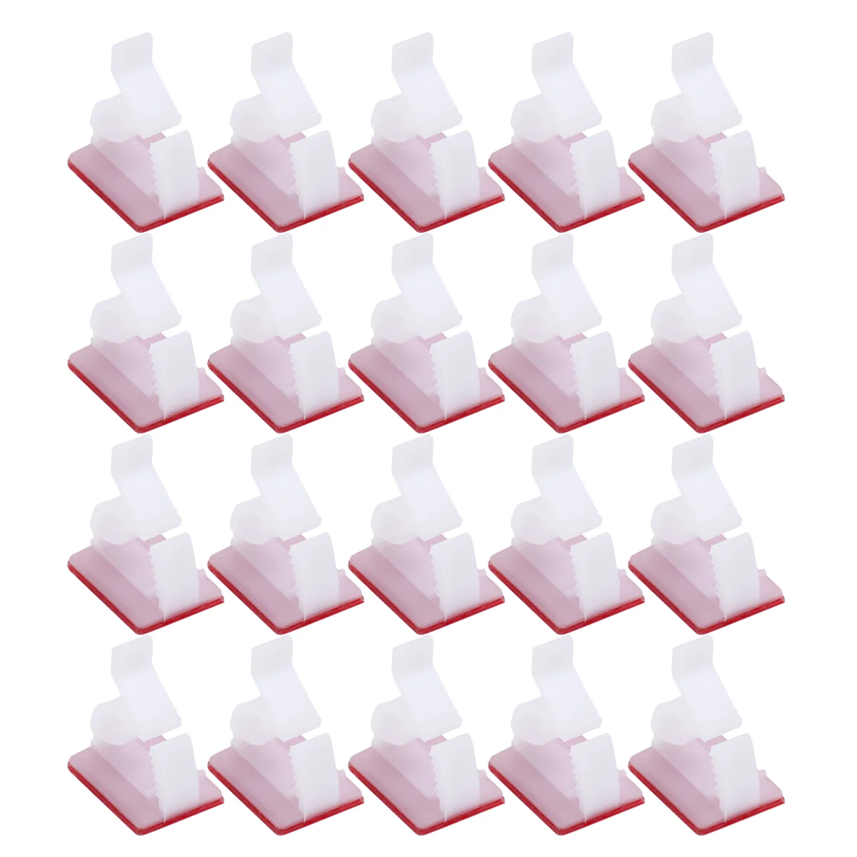 

50 Pcs Wire Clips Self Adhesive Cable Data Line Buckle Desktop Double-sided Self-adhesive