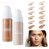Matte Liquid Foundation Effective Concealer Waterproof Sweat-resistant Makeup Professional Light Thin Delicate Foundation