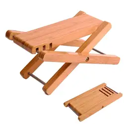 1 Folding Anti-slip Bracket Wood Guitar Footstool Guitar Player Adjustable Footrest Rest For Acoustic Guitar Accessories 4-Legs