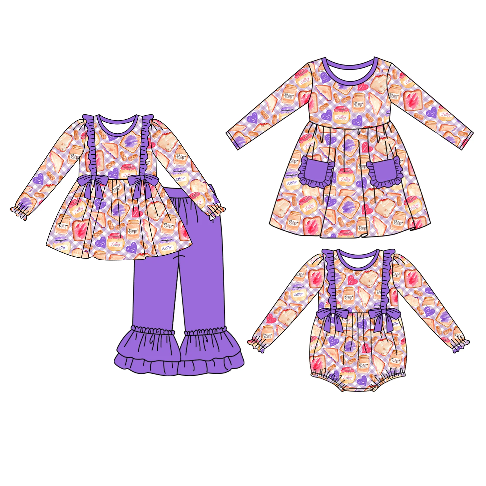 

Baby Girl Clothes Kids Sets Boutique Girls Clothes Wholesale Long Sleeve Pants Set Dress Jumpsuit Romper Newborn Baby Clothes