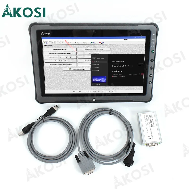 Nuovo Carrello Elevatore Per Toyota Bt Truckcom Auto Scanner Usb Can Interface Cpc-Usb Arm7 Strumento Diagnostico Per Camion E Tablet Getac F110