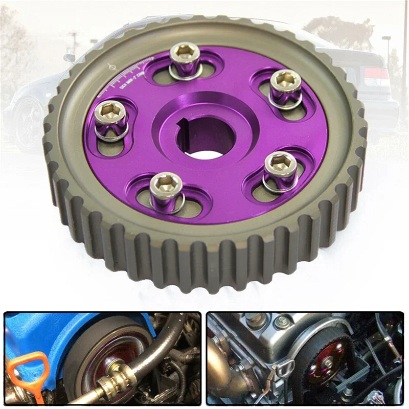 Adjustable Cam Gear Pulley for Honda Civic/CRX D15/D16 88-91 D15/D16 92-95 D16 96-00 Del Sol 93-97 SOHC