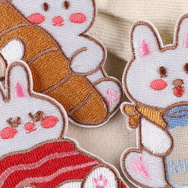 Bunny and Star Iron On Patch, Embroidery Patch, Cute Kawaii Patch, Sew On  Patch, Stick On Patch, Craft Supply, DIY Patches 12