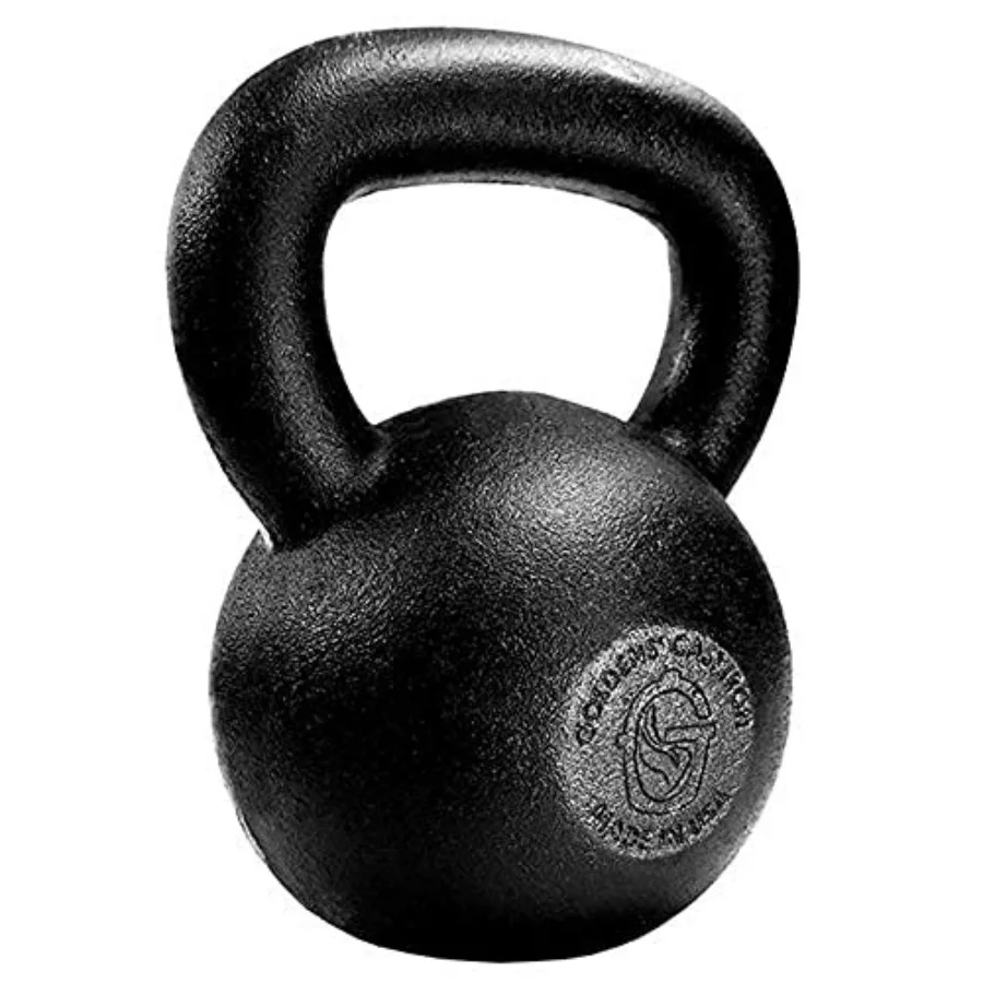 20kg 44lb Cast Iron Kettlebell for Strength Training and Functional Fitness Exercises at Home or Gym Durable Ergonomic Design w