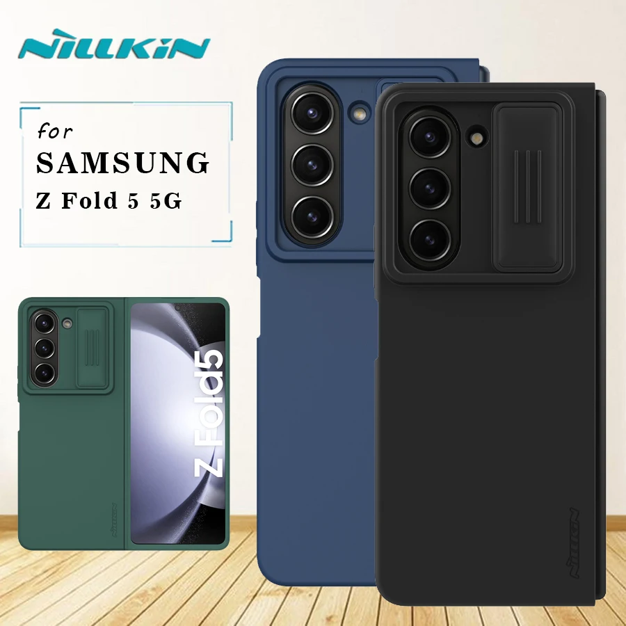 

Для Samsung Galaxy Z Fold 5 /W24 женский чехол Nillkin Camshield Шелковый силиконовый чехол Противоударная задняя крышка для Samsung Galaxy Z Fold 5