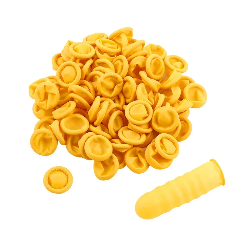 100/200/500/1000 PCS Finger Protective Covers Disposable Finger Covers Latex Anti Static Tip Rubber Protective