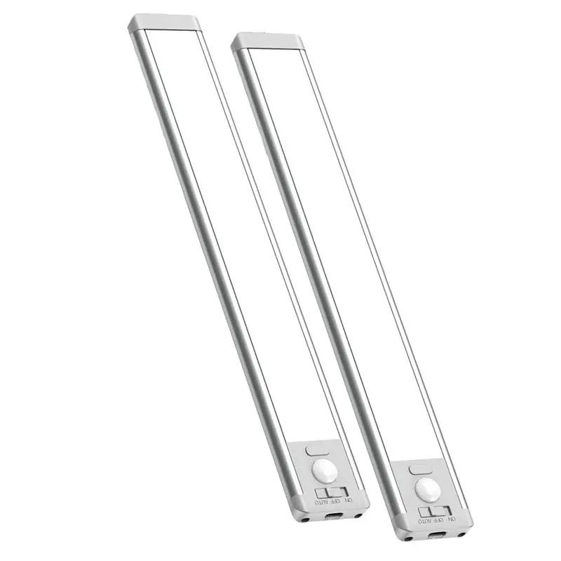 N84R 디밍 가능 언더 캐비닛 조명 2팩 64 LED 충전식 배터리 모션 센서 조..