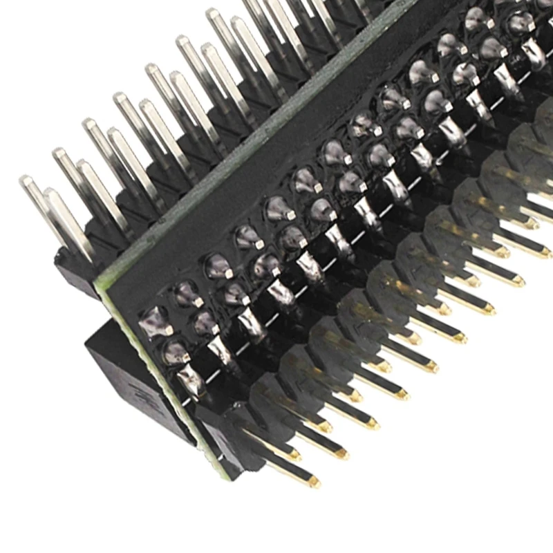 40-pin GPIO 1 to 2 Expansion Board 2x20-pin Strip Dual Vertiical Horizontal Male Pin Headers for Raspberry 4B/3B+/2B