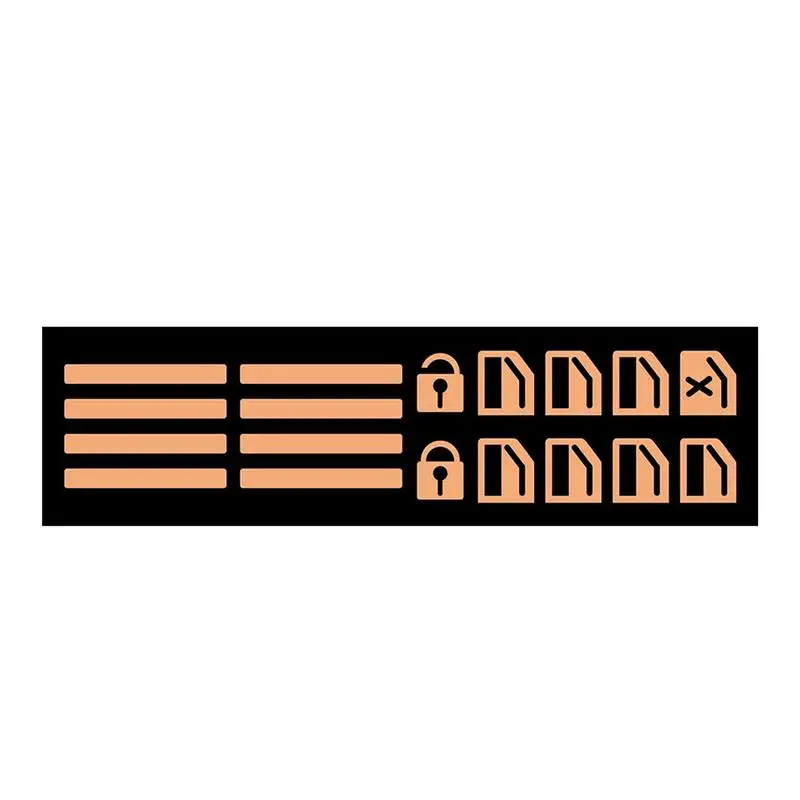 

Glow In The Dark Accessories Car Window Lifter Stickers Button Decal Night Safety Fluorescent Label Strong Adhesion Switch Label