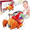 Electric Children's Toy Crab Snail Doll With Cute Interesting Design Sound And Light Swing Automatic Walking To Avoid Obstacles 6