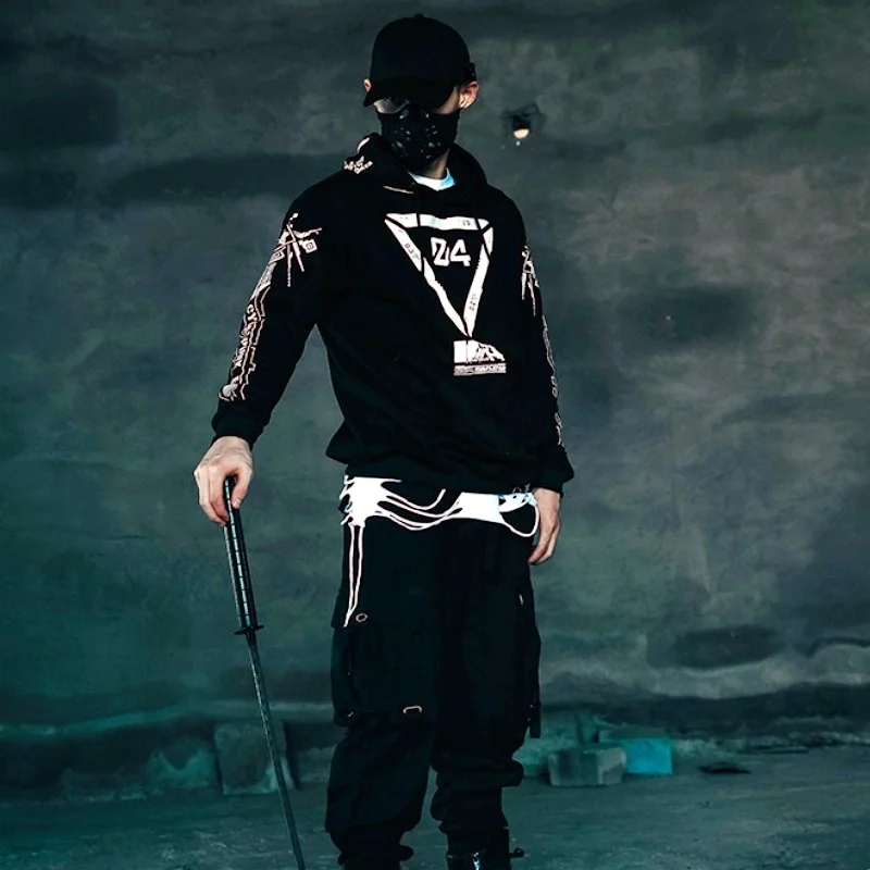 Sweatshirt heren zonder capuchon katoen: streetwear hoodie heren hiphop pullover effen lange mouwen oversized hoodie vintage hoodie tieners jongens Harajuku trui grunge sweater trui, grijs, M