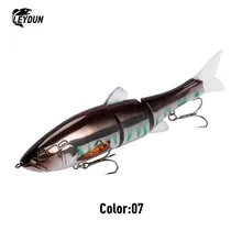  LEYDUN DOWZ SWIMMER 180SF 2oz Slow Floating Fishing Lures Triple joint body Glide Swimbaits Hard Baits Wobblers For Bass Pike 