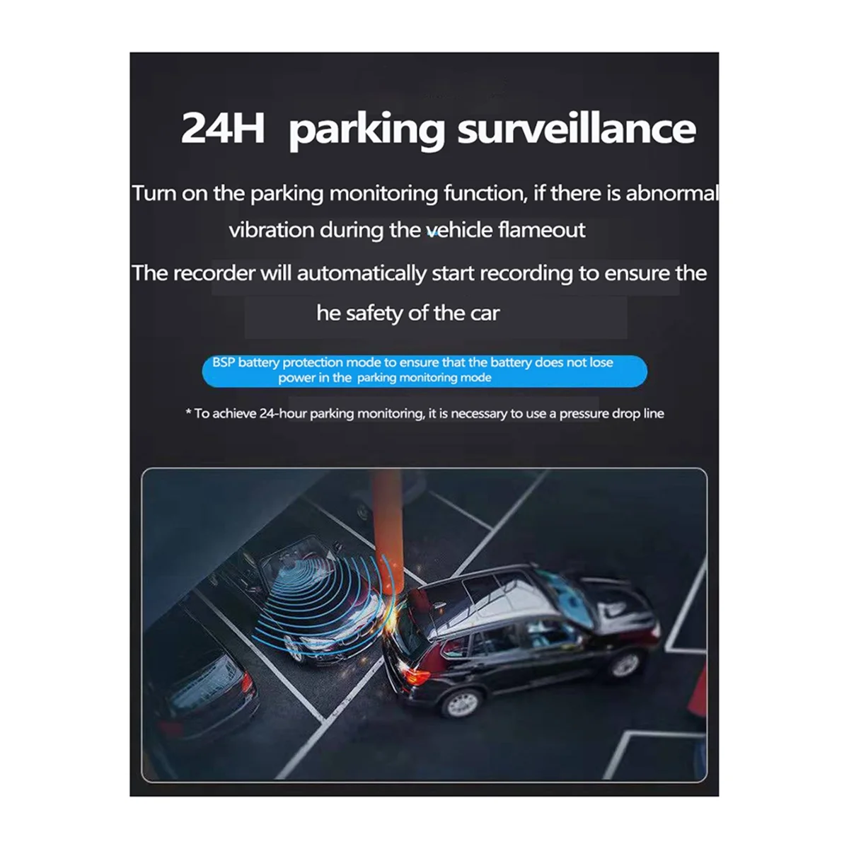 Q6 1296P HD Mini DVR Dash Cam Smart Wifi Connection Car Driver Android Car Video Recorder DashCam 24H Parking Monitor
