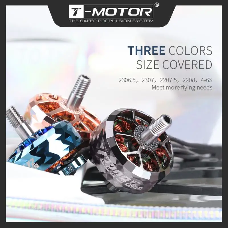 T-MOTOR T-Hobby V2208 V2 5"Freestyle Fpv Racing Drone Motor 4-6S KV1750/KV1950/KV2450 Brushless Motor For Freestyle Version