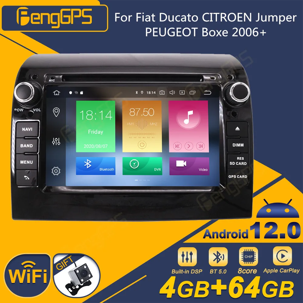 Per Fiat Ducato Citroen Jumper Peugeot Boxe 2006 Autoradio Android 2Din Ricevitore Stereo Autoradio Lettore Multimediale Gps Navi
