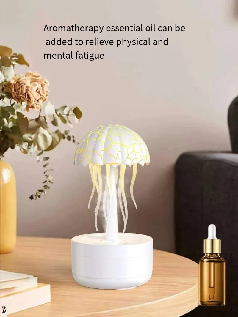 Jellyfish humidifier is suitable for bedrooms, children and adults, essential for allergies and dry air, rotating rainbow night 2